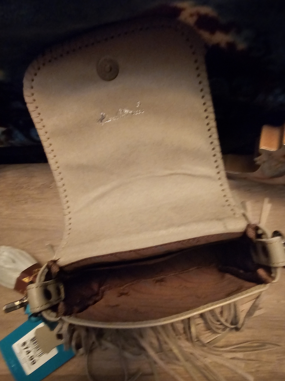 Montana West Genuine Leather Crossbody With Fringe - Picture 4 of 4